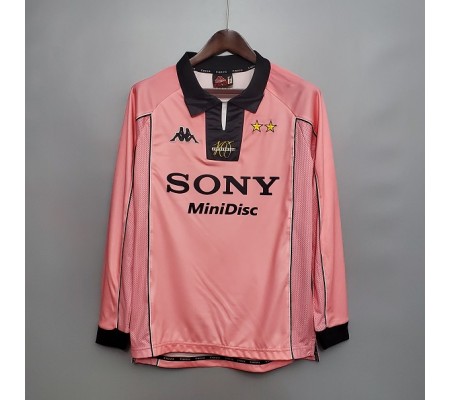 Juventus 97/98 Away Pink Long Sleeve Soccer Jersey